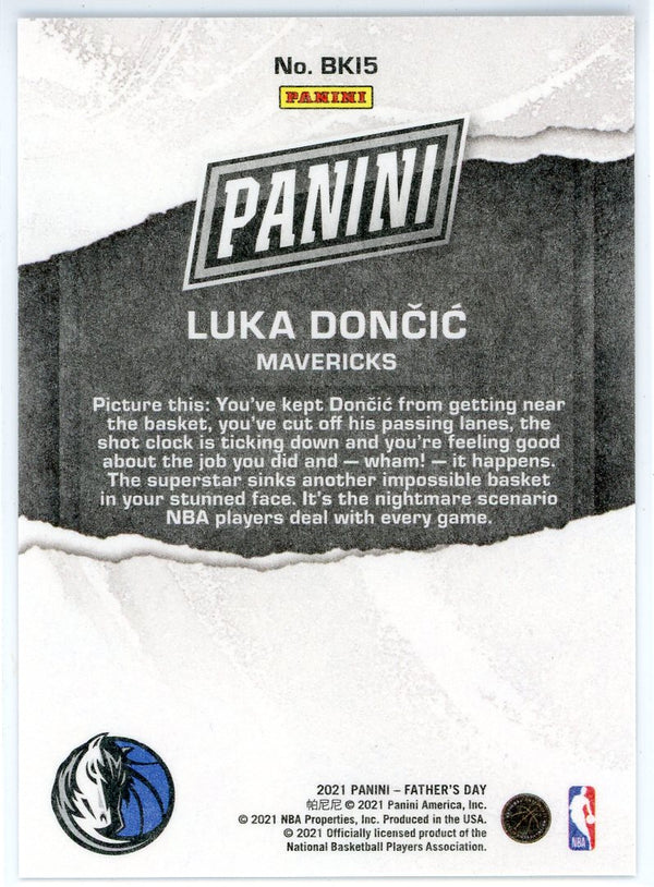 Luka Doncic 2021 Panini Father's Day Card #BK15