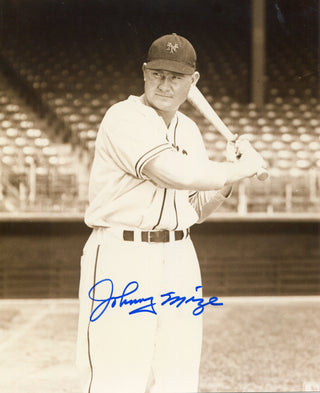 Johnny Mize Autographed 8x10 Photo