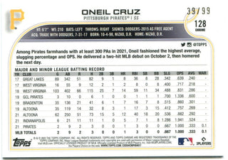 Oneil Cruz Topps Chrome Green Refractor 39/99 Rookie Card