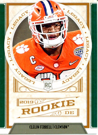 Clelin Ferrell 2019 Panini Legacy Rookie Card