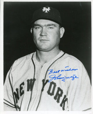 Johnny Mize Autographed 8x10 Photo