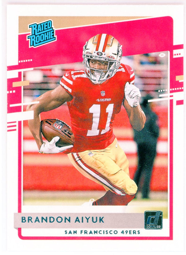 Brandon Aiyuk 2020 Panini Donruss Rated Rookie Card #319