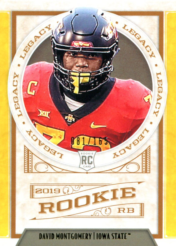 David Montgomery 2019 Panini Legacy Rookie Card