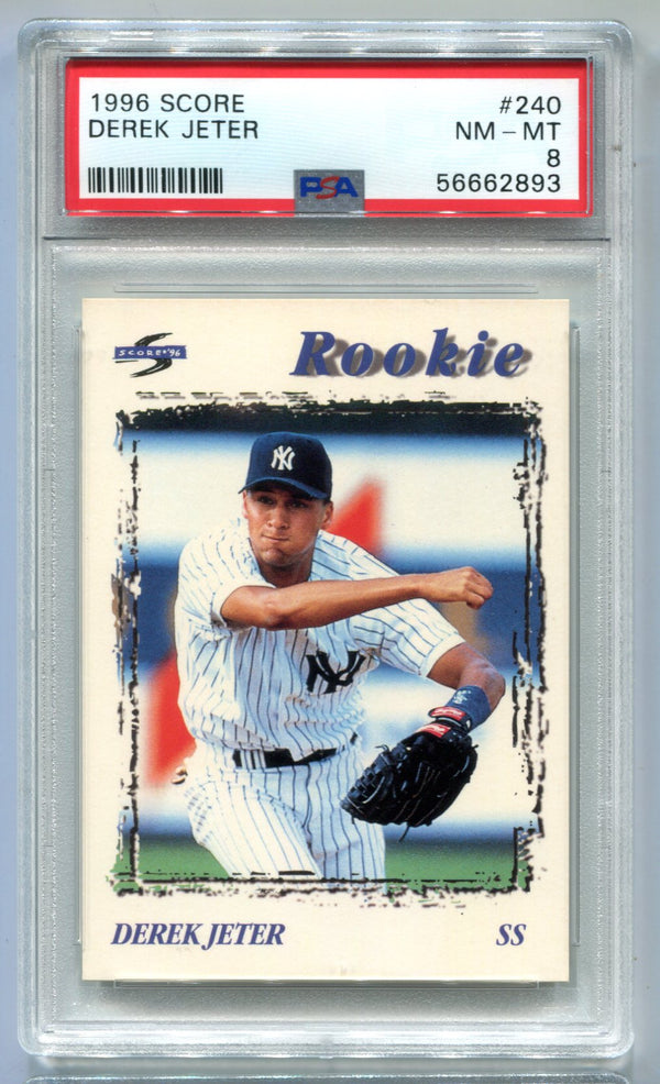 Derek Jeter 1996 Score #240 PSA 8 Card