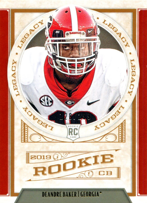 Deandre Baker 2019 Panini Legacy Rookie Card