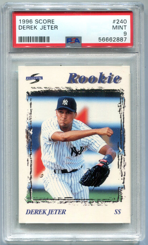 Derek Jeter 1996 Score #240 PSA 9 Card