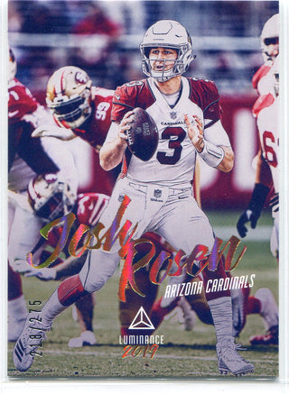 Josh Rosen 2019 Panini Luminance Insert Card