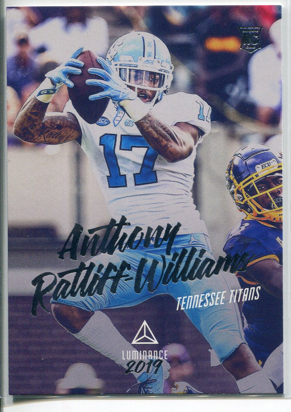 Anthony Ratliff-Williams 2019 Panini Luminance Rookie Card