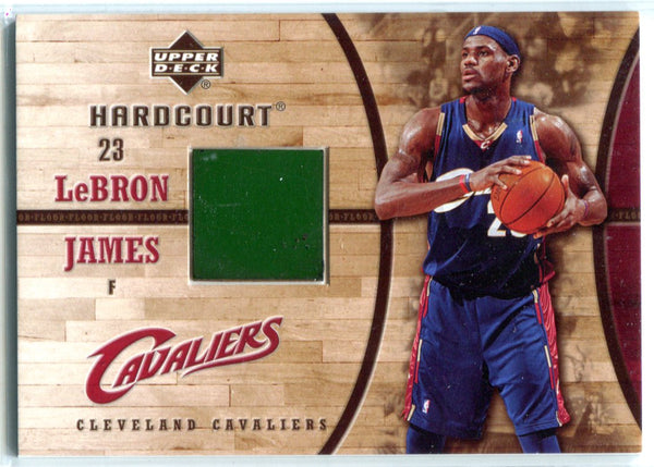 LeBron James 2006 Upper Deck Hardcourt Cut Unsigned Card