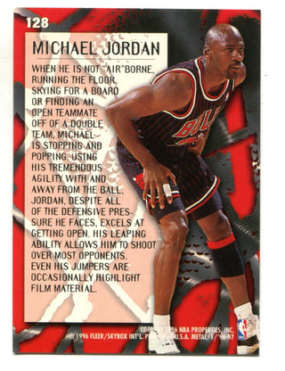 Michael Jordan 1998-99 Fleer Metal Metalized #128 Card