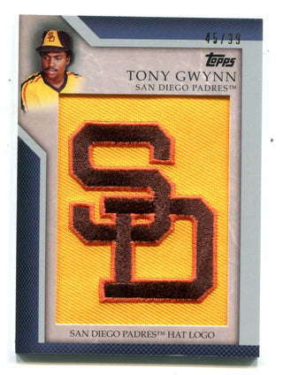 Tony Gwynn 2010 Topps Padres Hat Logo Card /99