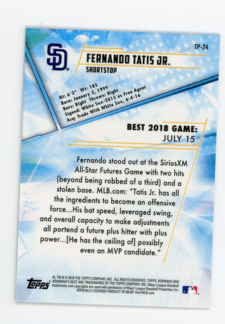 Fernando Tatis Jr. 2018 Topps Bowmans Best #TP24 Cracked Ice