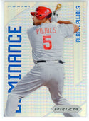 Albert Pujols 2012 Panini Prizm Dominance Silver Prizm Card #D9