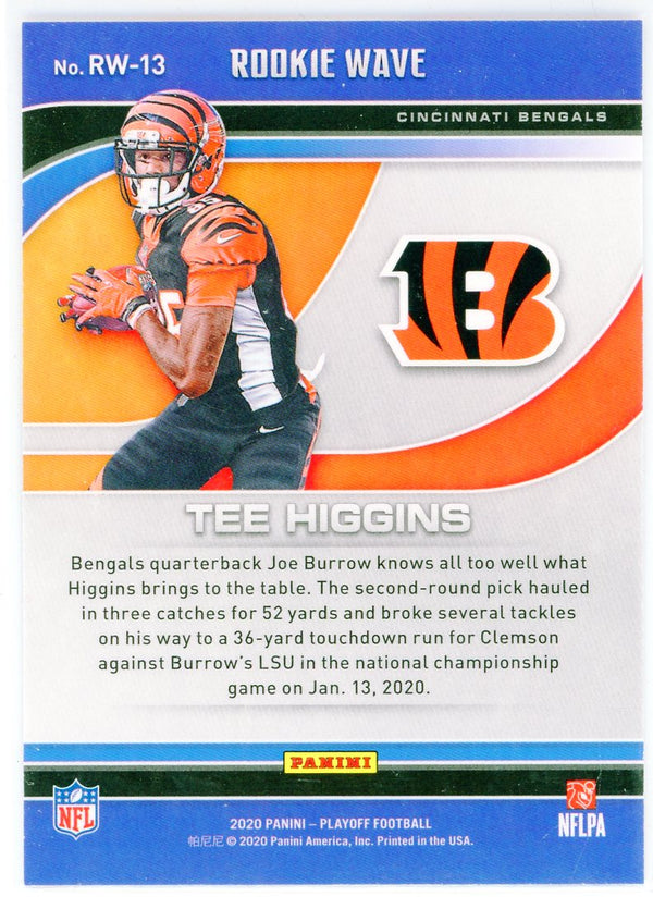 Tee Higgins 2020 Panini Playoff Rookie Wave Card #RW-13