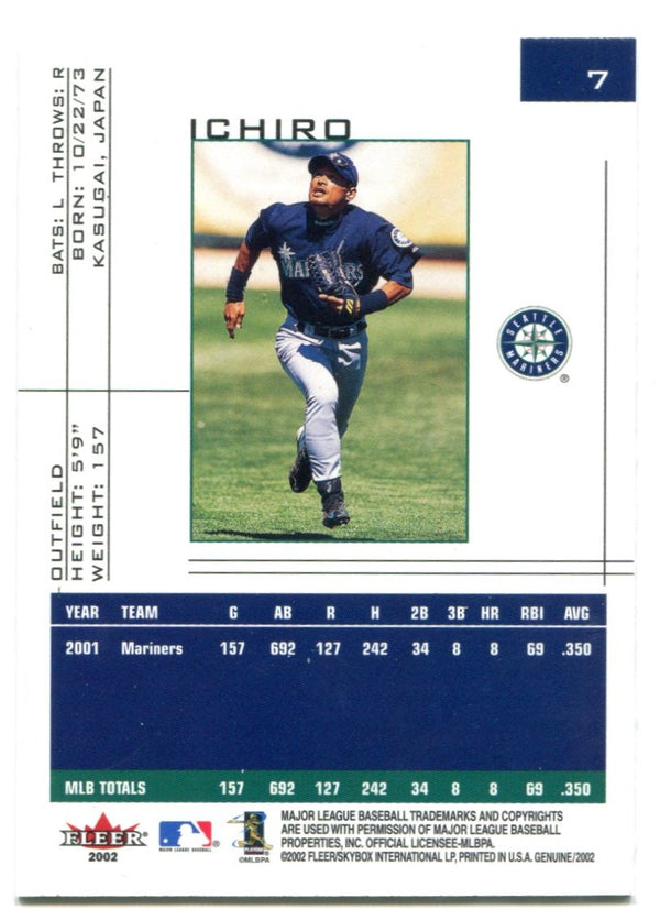 Ichiro 2002 Fleer Genuine #7