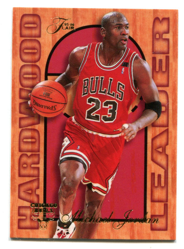 Michael Jordan 1995 Flair Hardwood Leader #4 Card