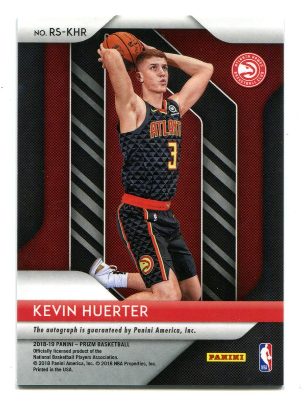 Kevin Huerter 2018 Panini Prizm #RSKHR Auto Card