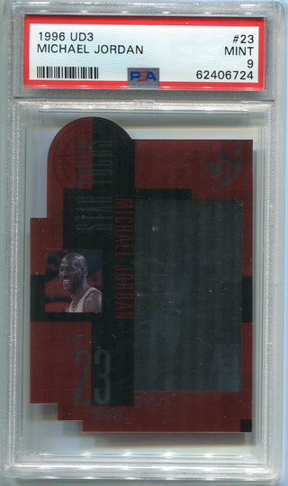 Michael Jordan 1996 UD3 Star Focus Card (PSA Mint 9)