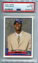 Chris Bosh 2003 Topps Rookie Card (PSA GEM MT 10)