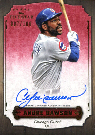 Andre Dawson Autographed Topps Card #7/106