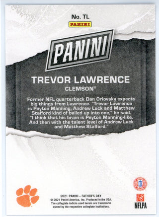 Trevor Lawrence 2021 Panini Father's Day Rookie Card #TL