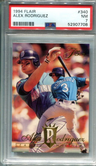 Alex Rodriguez 1994 Flair #340 (PSA NM 7) Card