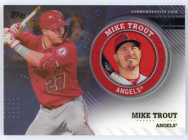 Mike Trout 2020 Topps Series 2 Player Medallion Commemorative Coin Card #TPM-MT