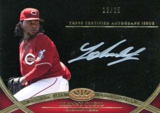 Johnny Cueto Autographed Topps Card #19/25