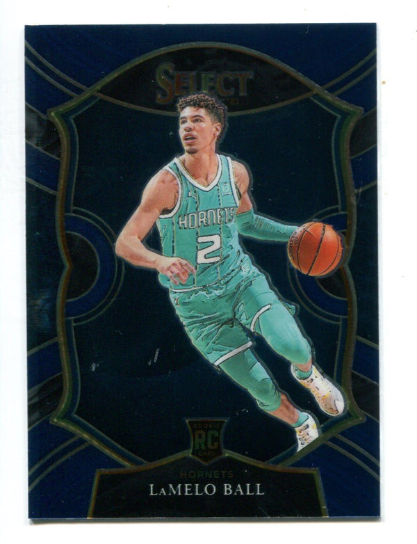 LaMelo Ball 2021 Panini Select #63 Concourse Blue Prizm RC