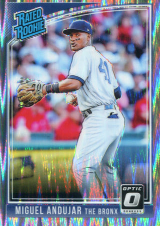 Miguel Andujar 2018 Donruss Optic Prizm Rated Rookie Card