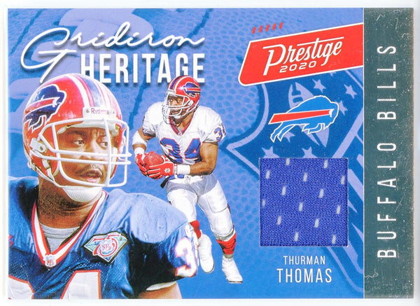 Thurman Thomas 2020 Panini Prestige Gridiron heritage Patch Card #GH-TT