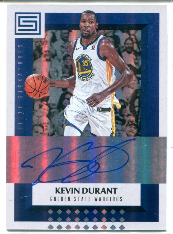 Kevin Durant Autographed  2017-18 Autographed Panini Status Card #ES-KDR