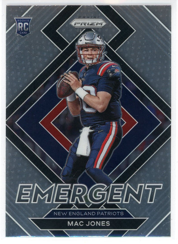 Mac Jones 2021 Panini Prizm Emergent Rookie Card #E-6