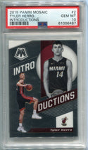 Tyler Herro 2019 Panini Mosaic Introductions Rookie Card (PSA GEM MT 10)