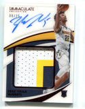 Zeke Nnaji 2020-21 Panini Immaculate Collection #PPAZNJ Auto Card /25