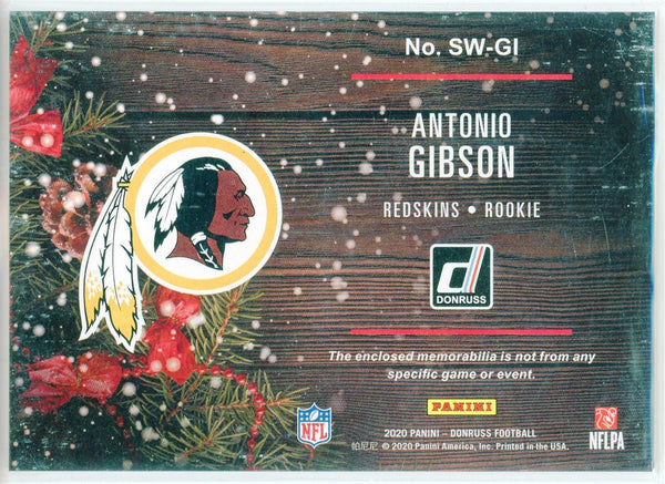 Antonio Gibson 2020 Panini Donruss Rookie Sweaters Card #SW-GI