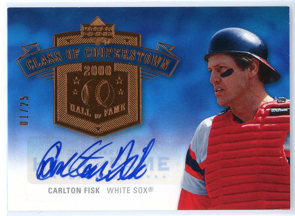 Carlton Fisk Autographed 2005 Upper Deck Class of Cooperstown Card #CC-CF2