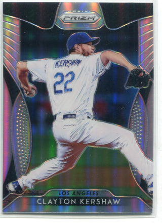 Clayton Kershaw 2019 Panini Prizm Refractor Card