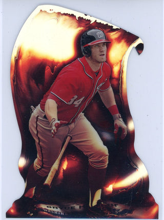 Bryce Harper 2014 Bowman Chrome Fire Die Cut Card #FDC-BH