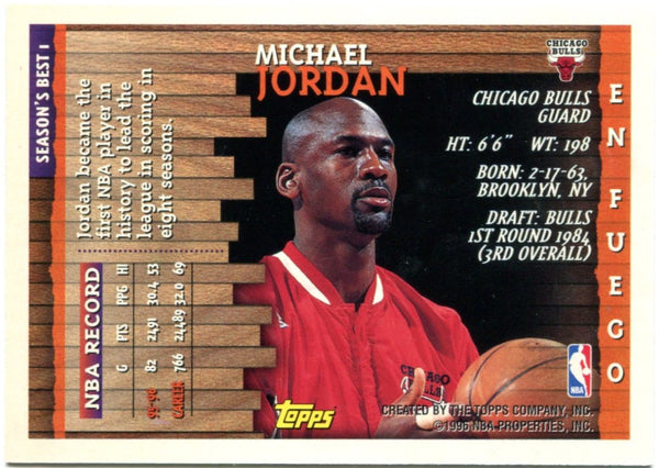 Michael Jordan Topps En Fuego 1996