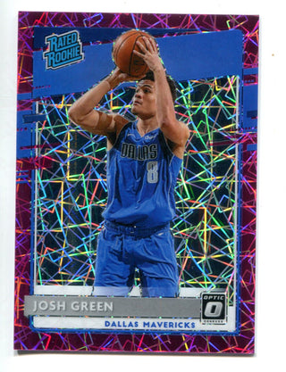 Josh Green 2021 Panini Donruss Rated Rookie #168 Pink Lazer Prizm /79