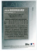 Julio Rodriguez 2020 Bowman Platinum Rookie Card #TOP-94