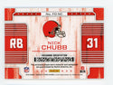 Nick Chubb 2018 Panini Rookies & Stars Patch Card #FONC /75