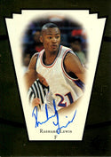 Rashard Lewis 1998 Upper Deck Autographed Rookie Card