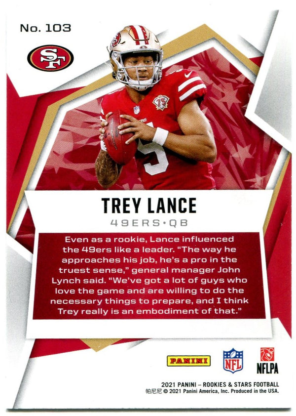 Trey Lance Panini Rookies and Stars