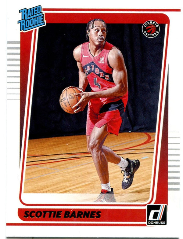 Scottie Barnes 2021-22 Panini Donruss Rated Rookie Card #236