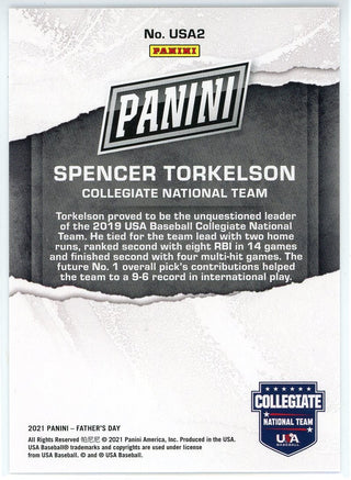 Spencer Torkelson 2021 Panini Father's Day Rookie Card #USA2