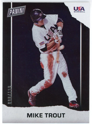 Mike Trout 2021 Panini Father's Day Card #USA1