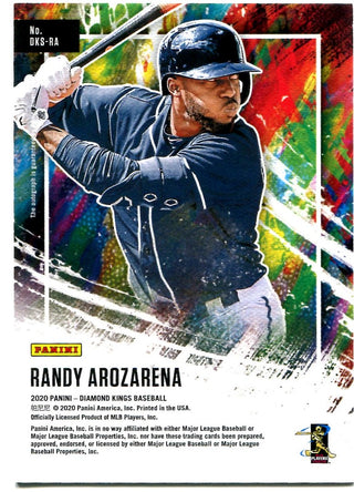 Randy Arozarena 2020 Panini Diamond Kings Baseball Autographed Rookie Card #3/49