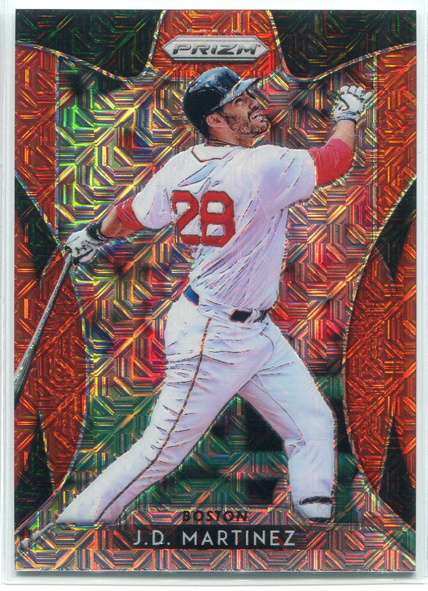 JD Martinez 2019 Panini Prizm Red Mojo Card